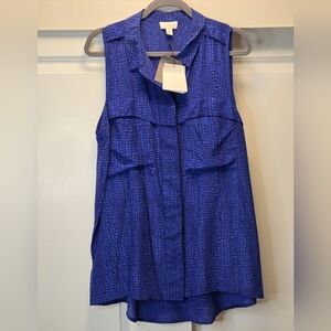 NWT Witchery Sleeveless Button Up Top Size 16